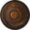 Ekena Millwork Brunswick Ceiling Medallion (Fits Canopies up to 4 1/2"), Hand-Painted Rust, 27"OD x 2 1/2"P CM27BRRUS - alternate 1